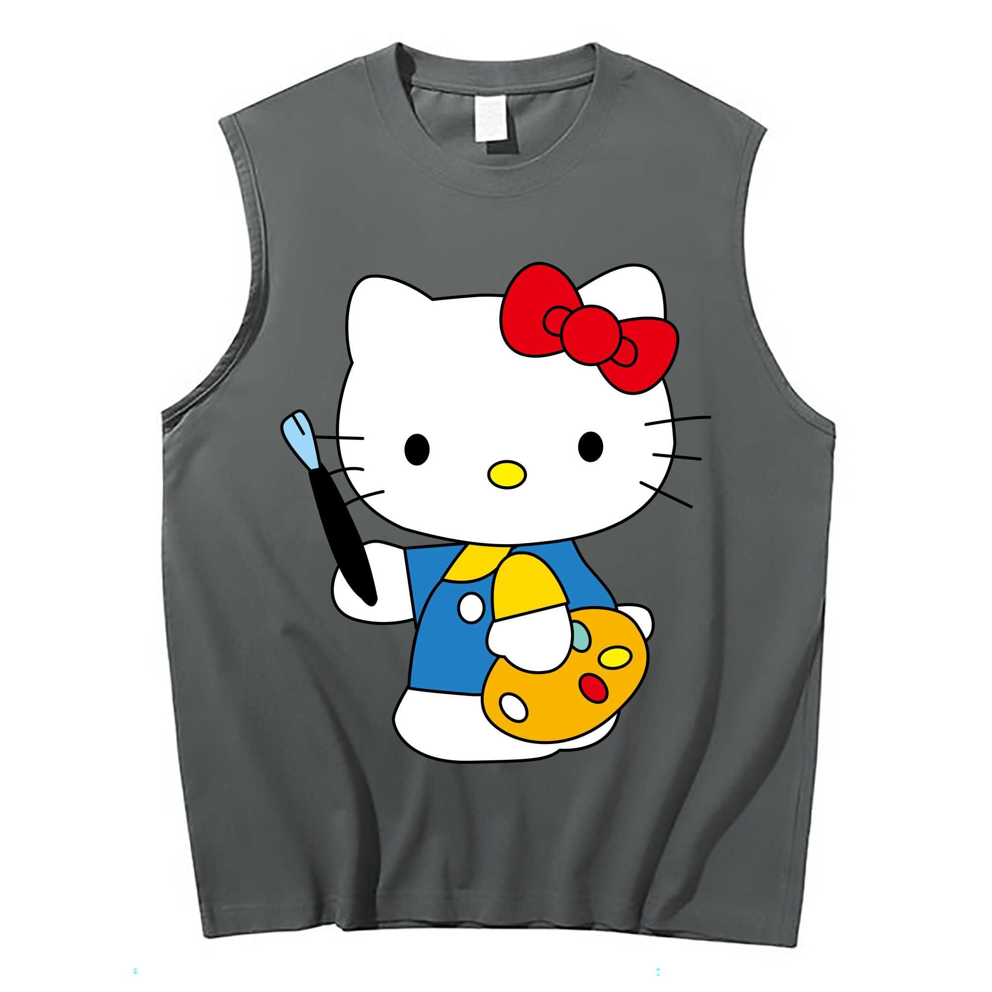 （画像用） Hello Kitty ハローキティ コットン100％タンクトップ（フロントプリント）